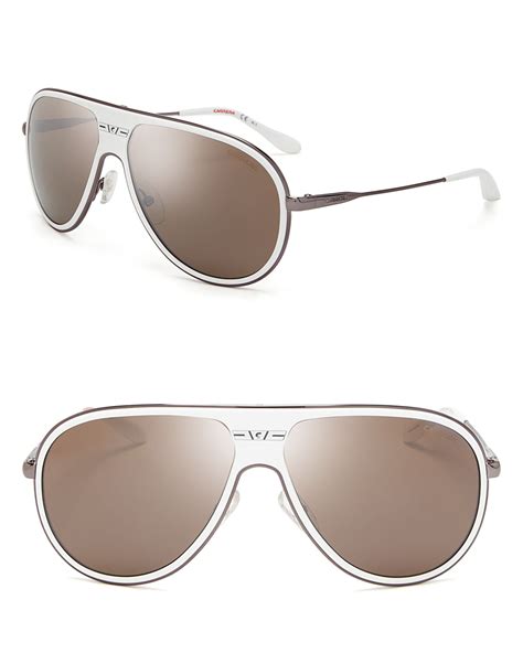 Navigator Sunglasses White 